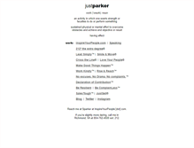 Tablet Screenshot of justparker.com